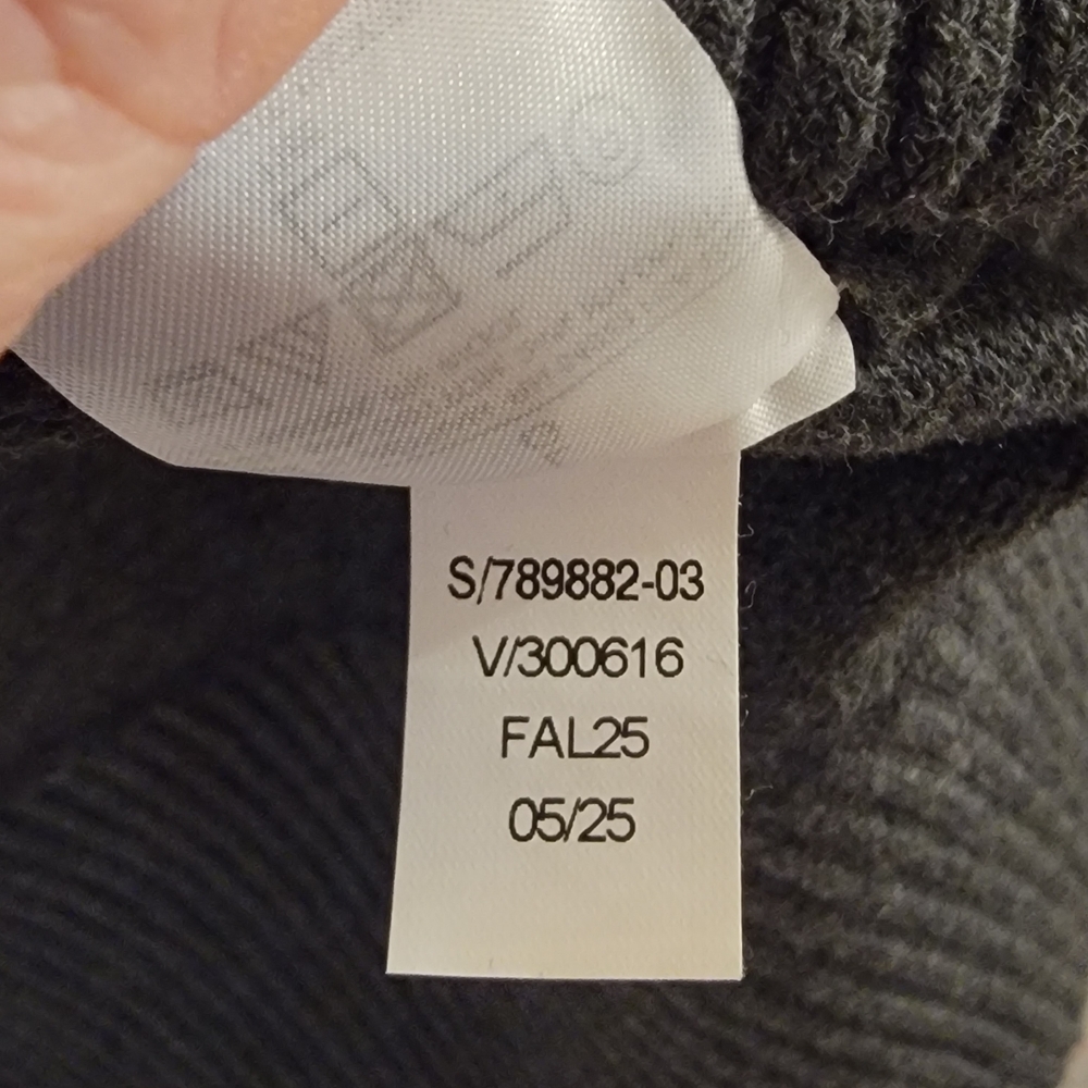 Banana Republic Charcoal Gray Crewneck Sweater Wool Blend Size Large - Picture 4 of 9
